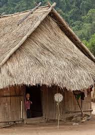 Hmong House With A Do Not Enter Sign Laos House On Stilts Laos Vernacular Architecture