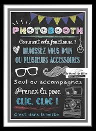 Affiche A4 Effet Tableau Noir Notice Photobooth Deco Anniversaire 40 Ans Porte Carte Mariage Jeux Mariage