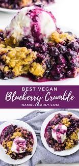 This Blueberry Crumble Recipe Is As Beautiful As It Is Delicious Imagine This As A Blueberry Pie Re In 2020 Blueberry Crumble Blueberry Crumble Recipes Crumble Recipe