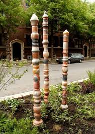 Gary Jackson Garden Pottery Totem Garden Totem