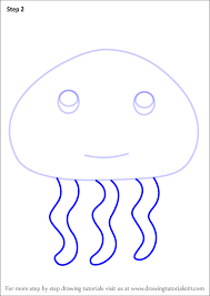 Easy drawing tutorial easy drawing steps drawing tutorials for kids step by step drawing drawing ideas drawing drawing art tutorials how to draw a cartoon donut : Learn How To Draw A Jellyfish For Kids Very Easy Animals For Kids Step By Step Drawing Tutorials