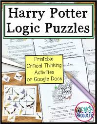 Harry potter logic puzzle 2 answers. Harry Potter Logic Puzzles For Kids Logic Puzzles Critical Thinking Activities Critical Thinking Lessons