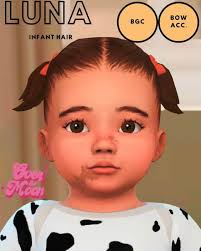 43+ Adorable Sims 4 Infant Hair CC for Your CC Folder (Maxis Match)