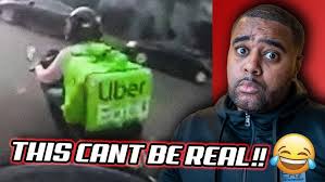 POLICE CHASE UBER EATS RIDER REACTION!!