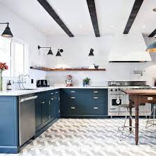 I love the dark brown and white color scheme. Top 50 Best Kitchen Floor Tile Ideas Flooring Designs
