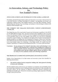 Pdf An Innovation Science And Technology Policy For New Zealand S Future