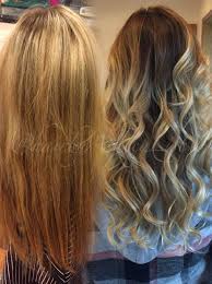 Before And After Of A Full Foil To Balayage Transition