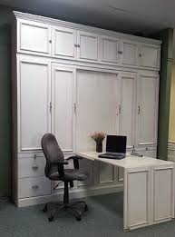 This Is A Murphy Bed That I Built I Added Bookcases To The Top And On The Side So There Is Lots Of Storage Murphy Bed Desk Murphy Bed Diy Modern