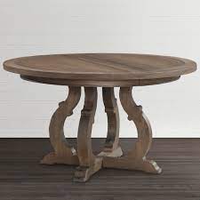 Seat Yourself Around The Lovely 54 Round Pedestal Artisanal Dining Table With Unique Inlaid Detail Sea Dining Table Round Dining Table Dining Table With Leaf
