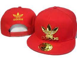 Mens Adidas The Adidas Original Gold Metal Logo Novelty Trending Fashion Snapback Cap Red Adidas Cap Adidas Store Shirt Accessories