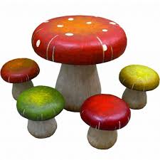 how adorable would this table and chair set be in a little yellow cottage childrens table indoor outdoor furniture toadstool