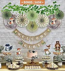 This doesn't necessarily sound incredibly exciting on the first read, but just look at these decorative paper lanterns. Umiss Paper Woodland Baby Shower Decorations For Boy Or Girl Gender Neutral Jungle Animals Decor Forest Decorations Banners Paper Fans Ivy Vines Games Sticker Cake Flags Balloons Party Supplies Toys Games Innovatordiaries Com