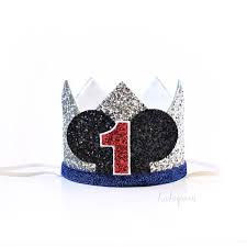 1st Birthday Crown For Boy Mickey Mouse Birthday Party Crown 1st Birthday Crown First Birthday Hat Baby Birthday Crown 1st Boy Party Hat Mickey Minnie Disney Mickey Mouse Birthday First Birthday Hats Baby Birthday Crown