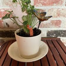 Worms for Your Garden,water Sensor Worm,garden Worm Decoration, Potted  Plant Decor Gift ,yard Art,outdoor Garden Sculpture Gift for Her