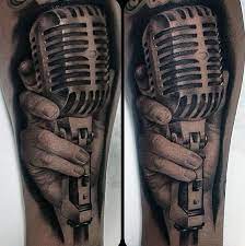 16 rockabilly microphone tattoos tattoodo. 90 Microphone Tattoo Designs For Men Manly Vocal Ink