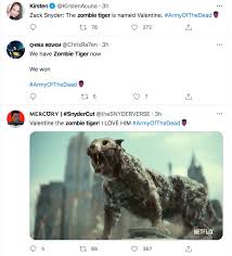 The trailer suggests netflix's army of the dead will be comfortable territory for snyder, who first made a name for himself with his critically acclaimed things seem even worse for the stranded thieves when a rotting zombie tiger jumps on a car and lets out a cinematic roar. O4kvykhncn4pwm