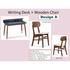 Quality wood:wooden street believes that quality is not anything, but it is everything! Wooden Writing Desk Chair Wooden Desk Wooden Chair Study Desk Shopee Singapore