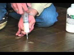 Concrete or cement finished floor is also used for its ability to be treated for different feel and its durability, such as polished concrete. Dritac Engineered Wood Floor Repair Kit Youtube