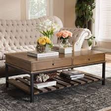 Lipscomb Solid Coffee Table With Storage In 2020 Coffee Table Coffee Table Rectangle Decorating Coffee Tables