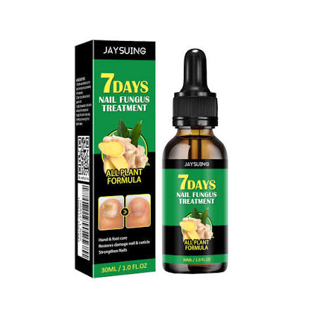 Jaysuing 7DAYS Serum reparador antifúngico para uñas con jengibre 30 ml