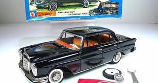 Sss Shioji Tin Friction 1960 Mercedes Benz 220 Auto Jack Car 12 Exclnt With Box Mercedes Benz 220 Car Jack Car