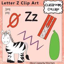 Things that start with the letter z. Alphabet Clip Art Letter Z Items Start W Z Color Pers Comm Tpt