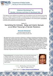 Associate professors frequently present their findings at conferences and have their work published in journals. News Department Of Malay Studies