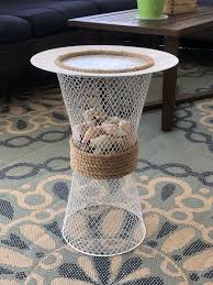 Diy Dollar Store Outdoor Side Table Idea In 2020 Diy End Tables Dollar Store Diy Dollar Stores