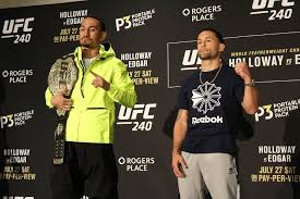 View fight card, video, results, predictions, and news. Ufc 240 Holloway Vs Edgar Media Day Face Off Photo Highlights