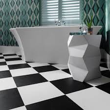 Vinyl flooring is affordable, easy to clean and ideal for busy homes. Jet Black Vinyl Flooring Tile 39 95 Per Square Metre