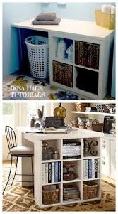 It is so easy to put together too! Kallax Desk Ideas