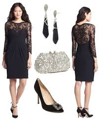 Pin By Jessica Reed On What To Where Black Tie Black Tie Attire Black Tie Optional Dress Lace Dress With Sleeves
