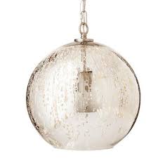 Mercury glass pendant lights lighting the home depot. Silver Mercury Glass Globe Pendant