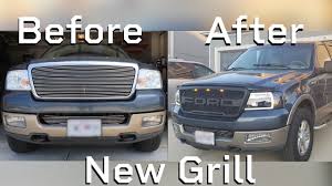 I saw a thread on another site where a guy put a raptor grill on an f250. Installing Raptor Style Grill On Ford F 150 2004 2008 11th Gen With Wiring Youtube
