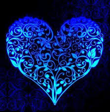 Pin By Jo Allen On My Blue Blue Heart Heart Wallpaper Black Wallpaper Mobile Wallpaper
