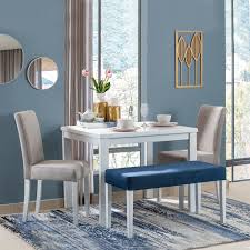 Los juegos de comedor están ubicados en las otras secciones al inicio de las zonas favoritas de nuestras casas, todos quieren llevarse a casa lo. Comedor 4 Puestos Bruce Gris Blanco Muebles Jamar