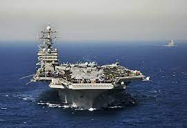 Uss Harry S Truman In The Mediterannean En Route To Marseille France Aug 2013 Aircraft Carrier Navy Ships Warship
