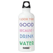 Funny Quote Typography White Aluminum Water Bottle Good Gifts Special Unique Customize Style Funny Water Bottle Drink Water Quotes Water Quotes