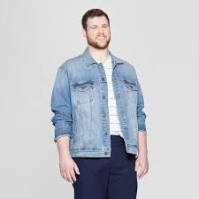 Men S Tall Denim Jacket Goodfellow Co Light Wash Lt In 2020 Denim Jacket Denim Jacket Men Jackets
