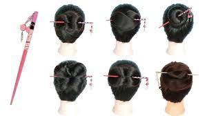 Fashion Hair Decor Chinese Traditional Style Women Girls Hair Stick Hair Chignon Bun Short Hair With Bangs Thick Hair Styles