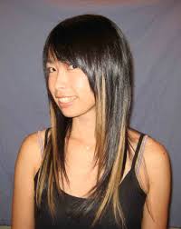 Remy human hair wig very long curly body wave layered haircut neat bang with bangs blonde black women natural hairline african american wig capless women's all natural black #1b medium auburn#30. Blonde Streaks In Black Hair Black Girl Novocom Top