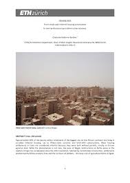 Pdf Housing Cairo From Small Scale Informal Housing Construction To Semi Professional Speculative Urban Schemes