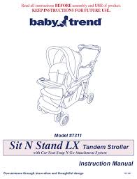 Baby Trend Sit And Stand Lx Free Shipping Available