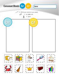 R Consonant Blends Br Cr Dr Fr Gr Pr Tr Sorting Sheets English Worksheets For Kindergarten Blends Worksheets Kindergarten English