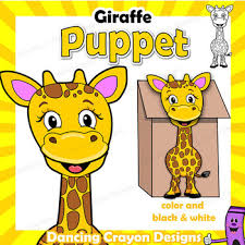 Minimum of 3 votes required. Giraffe Craft Activity Printablepaper Bag Puppet Template Tpt