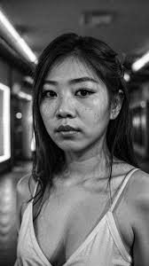 Grayscale Photo of a Pretty Woman · Free Stock Photo