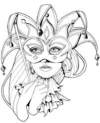 Guests in splendid costumes dance and mingle in an atmosphere of music, lighted candles, lanterns, and all kinds of magical and mystical creatures. Relaxing Picture Of Jester To Print