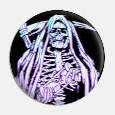 High quality grim reaper memes inspired photographic prints by independent artists. Skeleton Grim Reaper Game Over Vaporwave Goth Grim Reaper Pin Teepublic