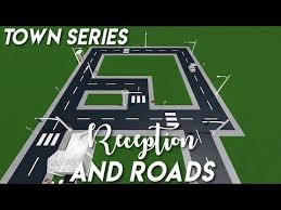 Roblox speed builds barbie dreamhouse 344k. Reception And Roads Town Series Bloxburg Youtube City Layout House Plans With Pictures Road Town