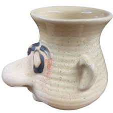 Funny Face Egg Separator Peter Petrie Designs It's Snot A Mug Signed  Ceramic￼